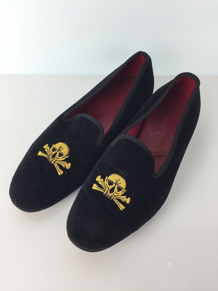 人気定番，100%新品 Tricker&rsquo;s オペラシューズ/ドクロ刺繍/ローファー/UK8/BLK/ベロア(26.5cm)｜売買されたオークション情報、yahooの商品情報をアーカイブ公開 - オークファン 26.5cm