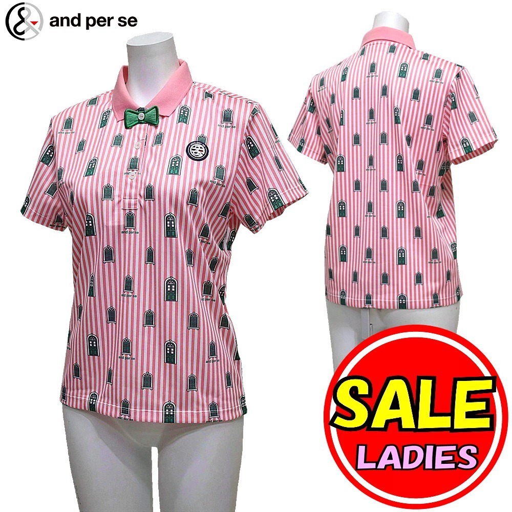 大得価，お得 40％OFF セール アンパスィ/and per se 春夏 半袖ポロシャツ/吸水速乾/ＵＶケア レディース /M(シャツ)｜売買されたオークション情報、yahooの商品情報をアーカイブ公開 - オークファン シャツ