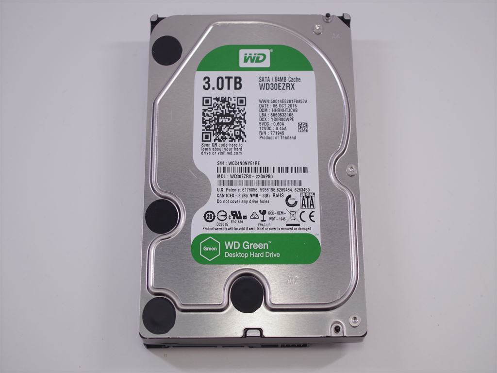 【格安】 3.5型HDD WesternDigital 3TB SATA 使用時間23h 動作確認OK #186(2TB～)｜売買されたオークション情報、yahooの商品情報をアーカイブ公開 - オークファン 3.5 SerialATA