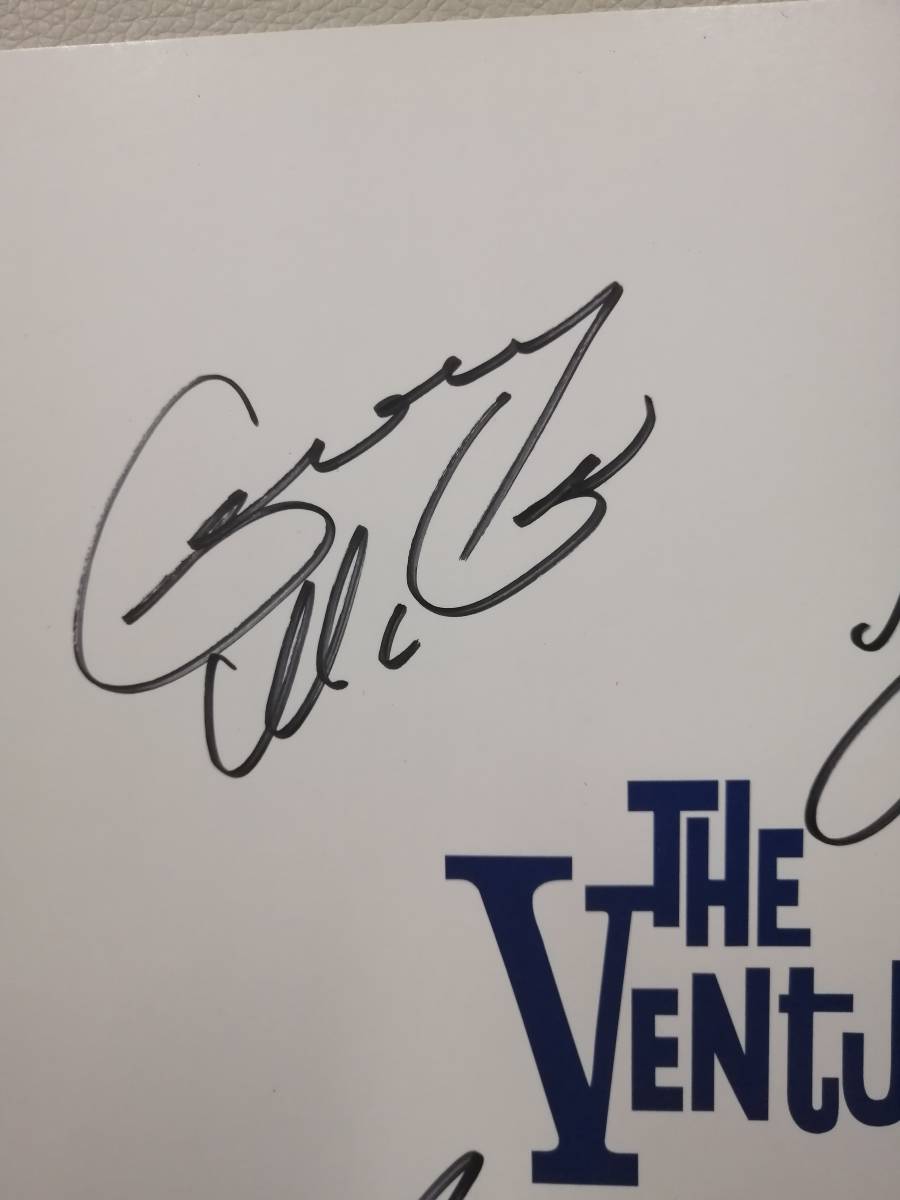 The Ventures ベンチャーズ 直筆サイン色紙 1976頃 4枚セット 直筆