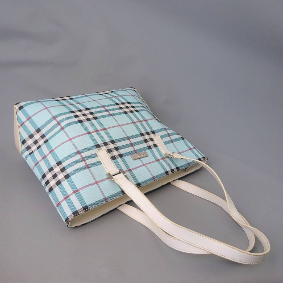 BURBERRY バーバリー ノバチェック ハンドバッグ ブルーレーベル LABEL