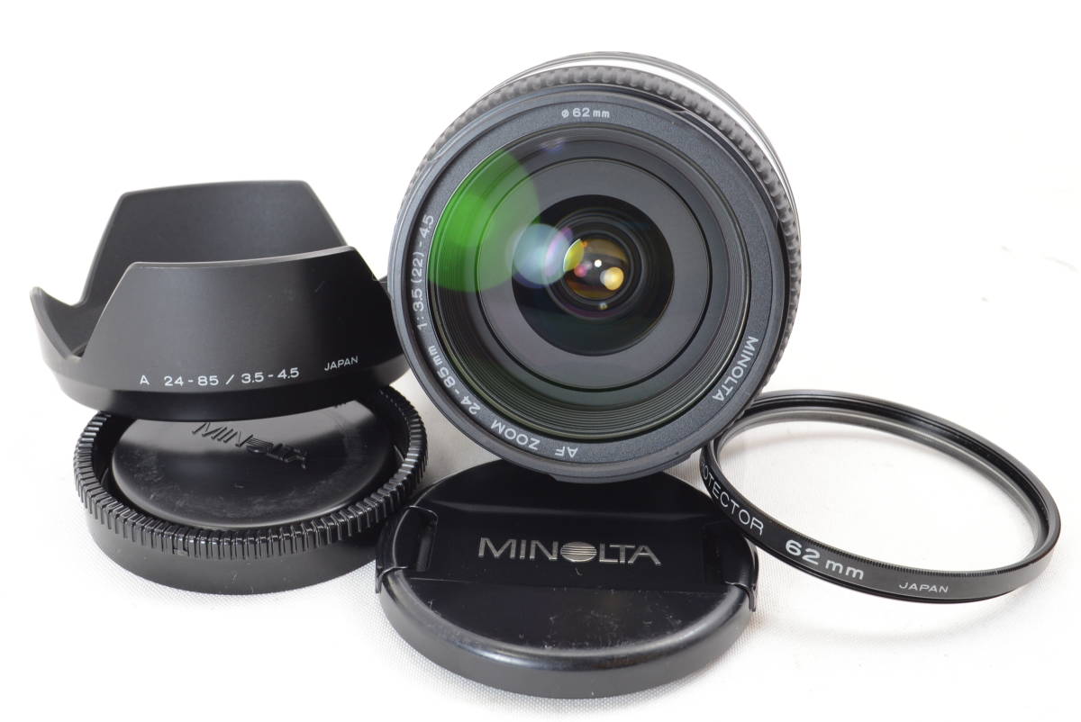 AF 24-85mm F3.5-4.5 MINOLTA ZOOM : ミノルタ 前後 Minolta 動作保証 