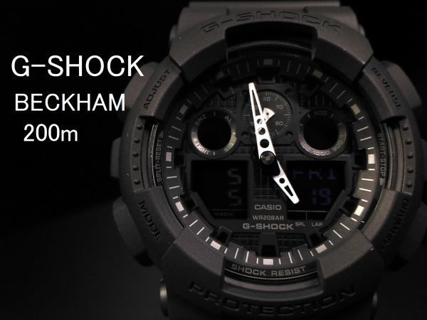 【人気セール，安い】 ベッカムモデル１円 黒塗り Ｇ-SHOCK デジアナ カシオ casio 腕時計 逆輸入モデル メンズ 黒 Gショック ジーショック ウォッチ(その他)｜売買されたオークション情報、yahooの商品情報をアーカイ G-SHOCK