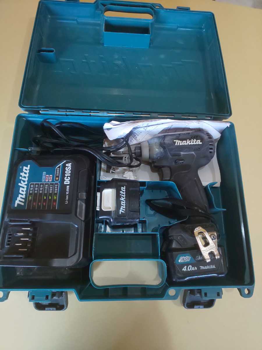  マキタ 10.8V 充電式インパクトドライバ TD111DSHXB 黒 バッテリー 40Ah 二個付き(本体)｜売買されたオークション情報、yahooの商品情報をアーカイブ公開 - オークファン インパクトドライバ