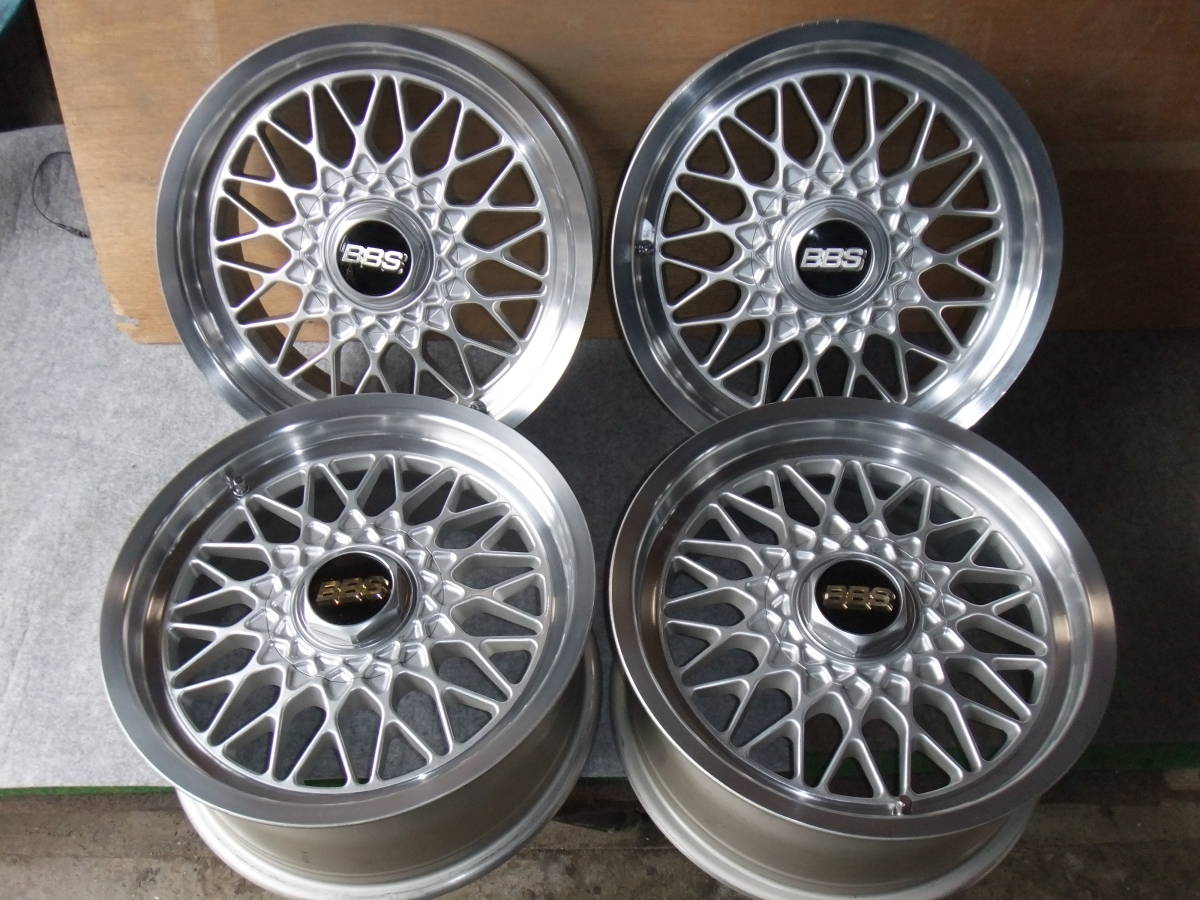 15インチ RS189 BBS アルミ ハブ径約56mm PCD100-4穴 6J+38 希少