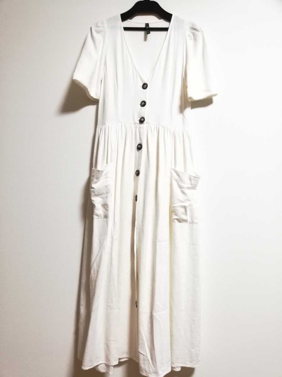 Zara ザラ 前開き ロングワンピース ガウンワンピース アイボリーホワイト Xs ワンピース 売買されたオークション情報 Yahooの商品情報をアーカイブ公開 オークファン Aucfan Com