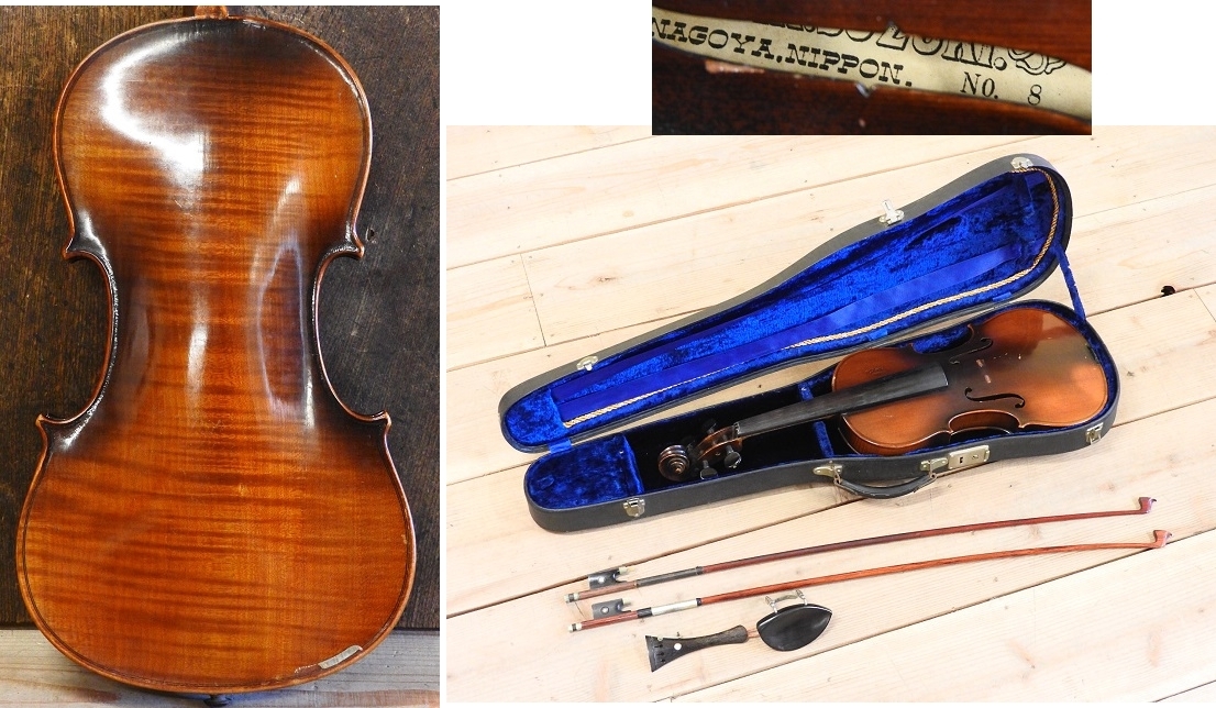 美虎杢SUZUKI NO.360 3⁄4 バイオリン 1982年製 スズキ ◇スズキ