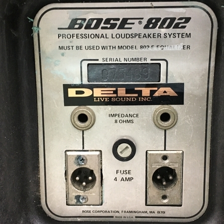 BOSE 802 倉庫保管品（2本のうち1本はジャンク品） Yahoo