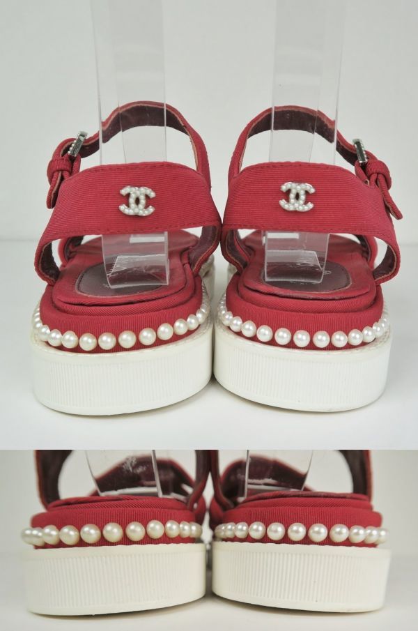 CHANEL シャネル G32359 パール 装飾 CC ココマーク ストラップ 