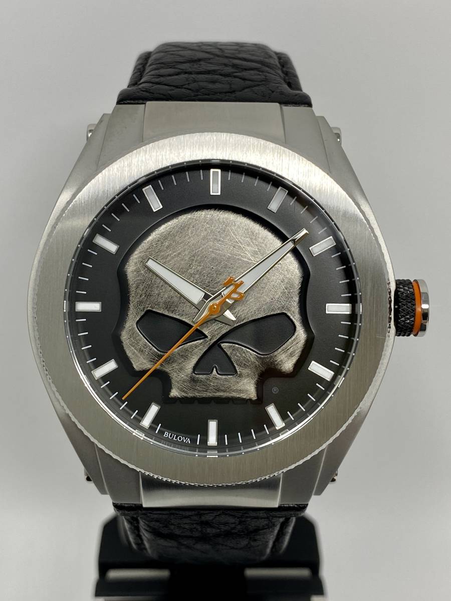 希少・日本未発売！Bulova・Harley Davidson 76A156 新品・アメリカ正規品！海外限定 ブローバ ハーレー ダビッドソン 腕時計