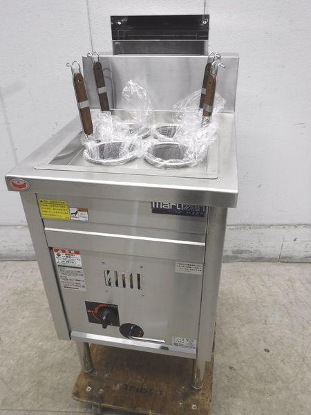 C597◇マルゼン 2017年◇ガス角槽型ゆで麺機（4テボ）MRK-