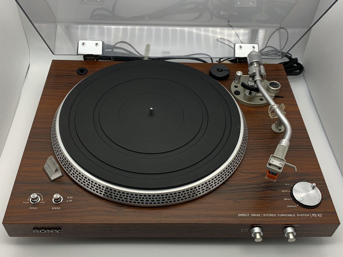 H2）SONY ソニー レコードプレーヤー PS-X2//DENON DL-103U