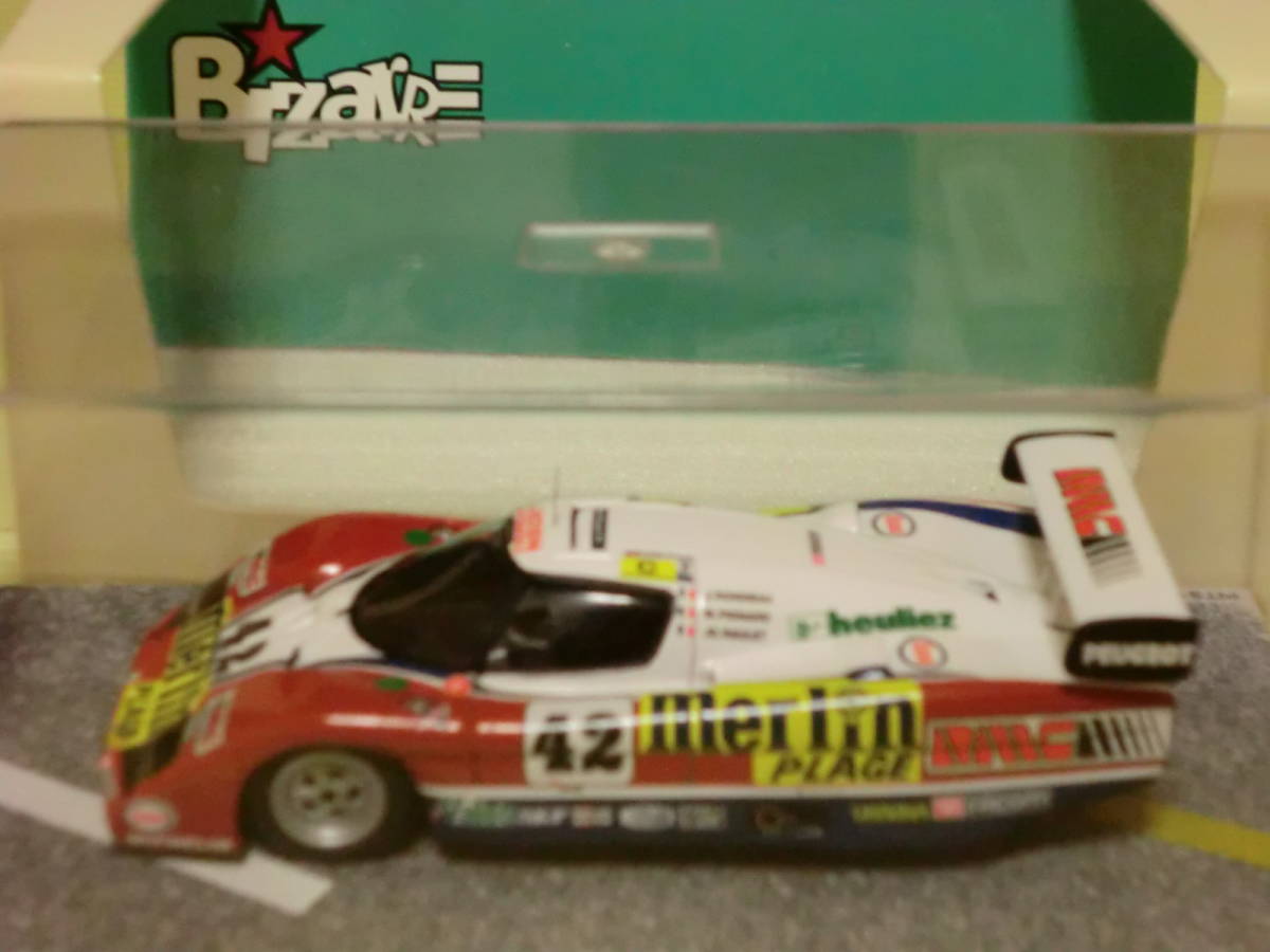 BIZARRE BZ382 WM P85 Turbo Peugeot #42 Le Mans 1985 Rondeau - Pignard - Raulet 1/43