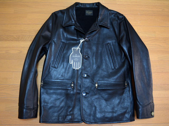 BY GLADHAND レザーカーコート(BK/XL) バイグラッドハンド 