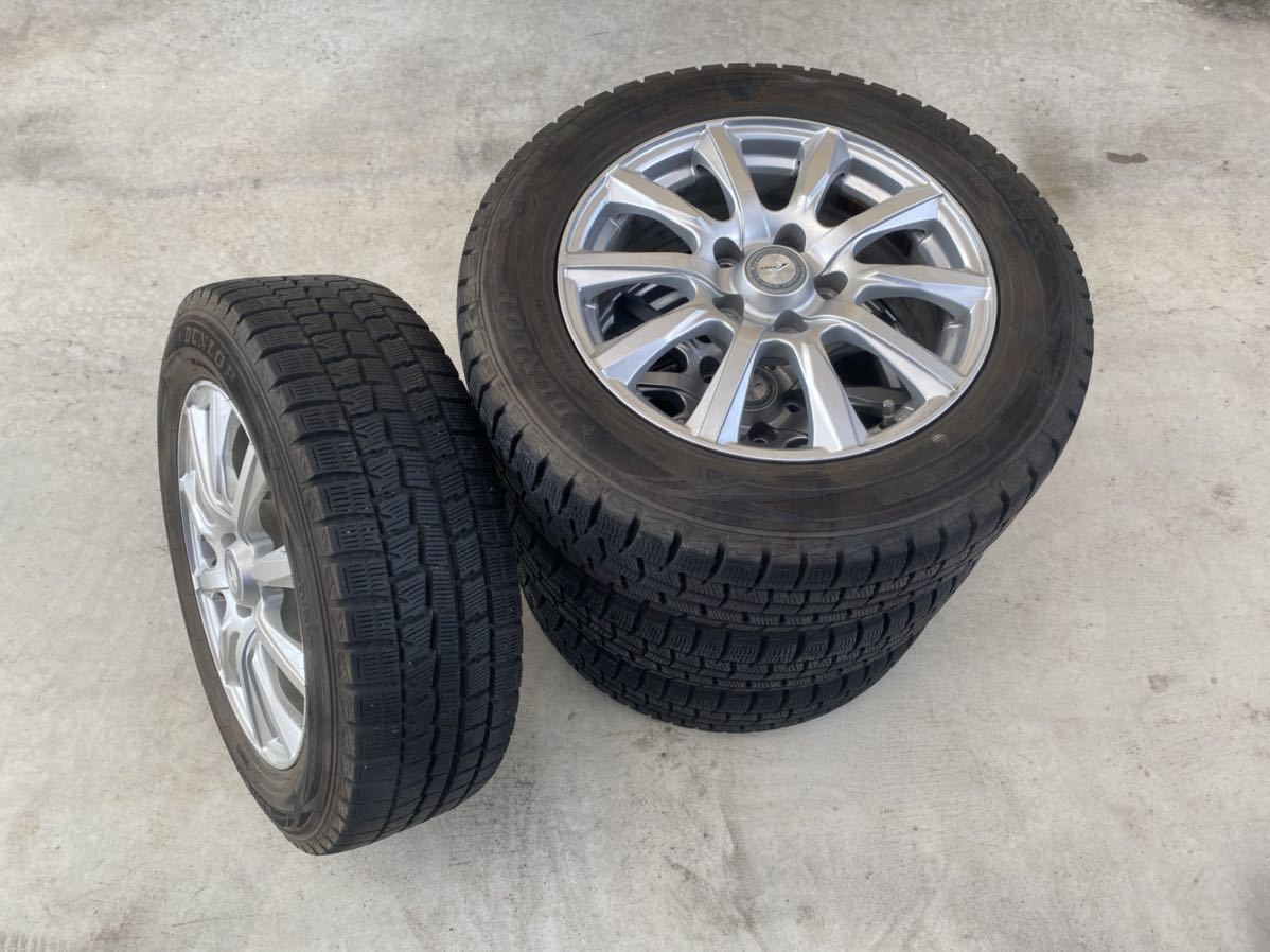 ノア75純正ホイール専用ナットセット冬用205/60R16 トヨタ純正ナット対応 205/60R16 アルミホイール& DUNLOP WINTER