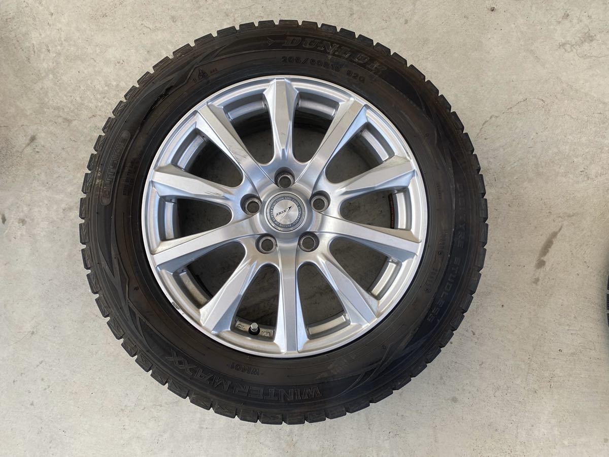 ノア75純正ホイール専用ナットセット冬用205/60R16 トヨタ純正ナット対応 205/60R16 アルミホイール& DUNLOP WINTER