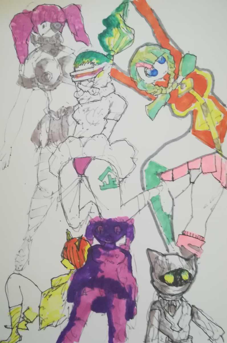 手描きイラスト ラフ 女子高生 ごちゃ絵 ファンタジー 手描きイラスト 売買されたオークション情報 Yahooの商品情報をアーカイブ公開 オークファン Aucfan Com