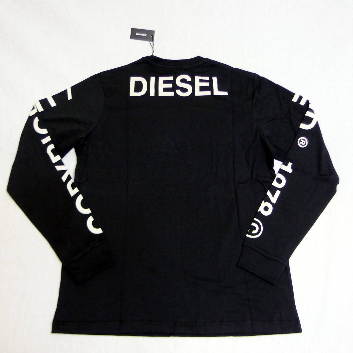 T-JUST-LS-T14◇黒 S◇DIESELディーゼル◇長袖Tシャツ◇新品1.0万タグ  