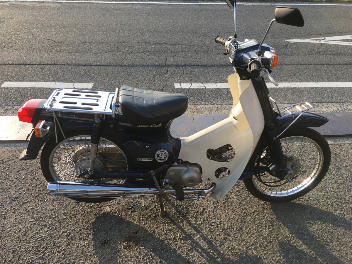 ホンダ　カブ50　AA01　カスタム　セル付き　12V　実動　書類付き　70ccボアップ　レストア　ツーリング　通勤快速　カスタムベースにも