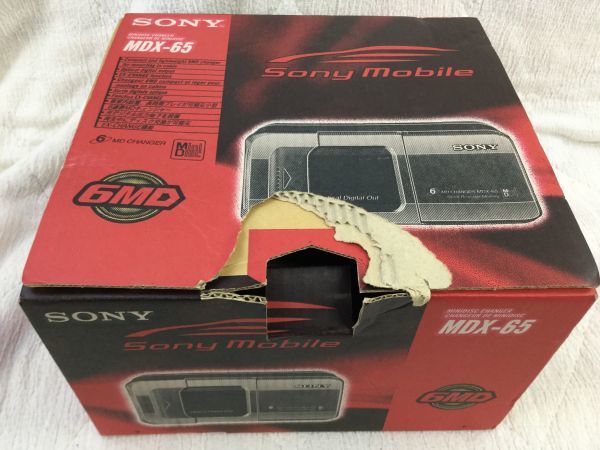 未使用 SONY MDチェンジャー 6連奏 MDX-65RF 付属品完備 ソニー 未