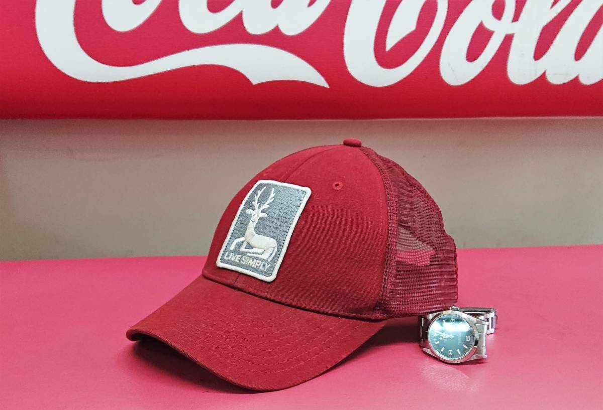 【低価，100%新品】 レア Patagonia パタゴニア Live Simply ハーフメッシュキャップ ハット ボルドーカラー アウトドア マウンテンsize ONE 58 60cm(その他)｜売買されたオークション情報、yahooの商品情報をアーカイブ公 その他