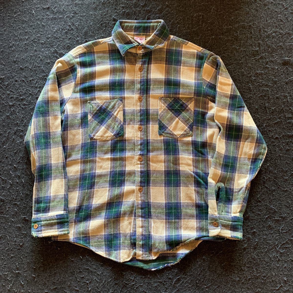 70s BIG MAC JCPenny ビッグマック チェック ヘビーネルシャツ USA製 