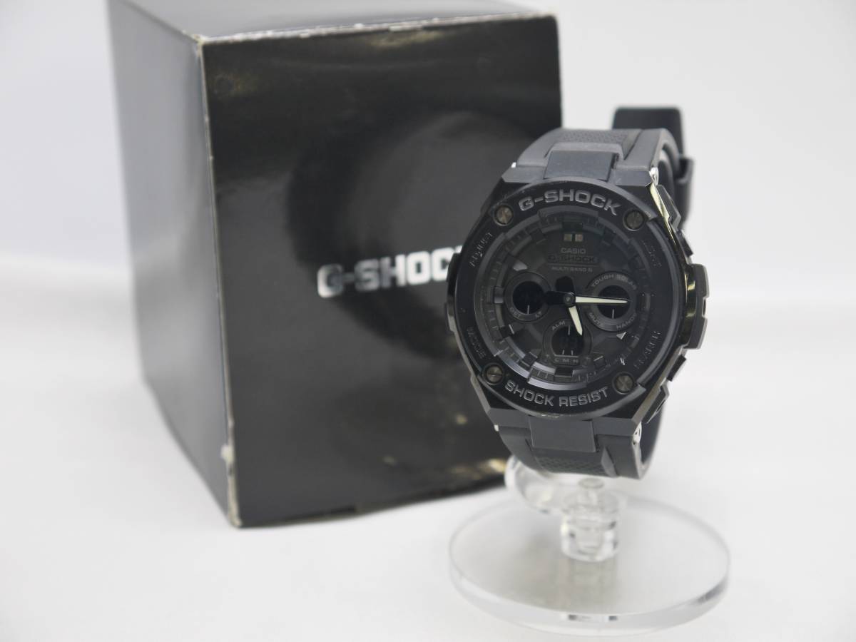 G-SHOCK GST-W300G マルチバンド6 電波ソーラー 箱付き 中古品 黒 