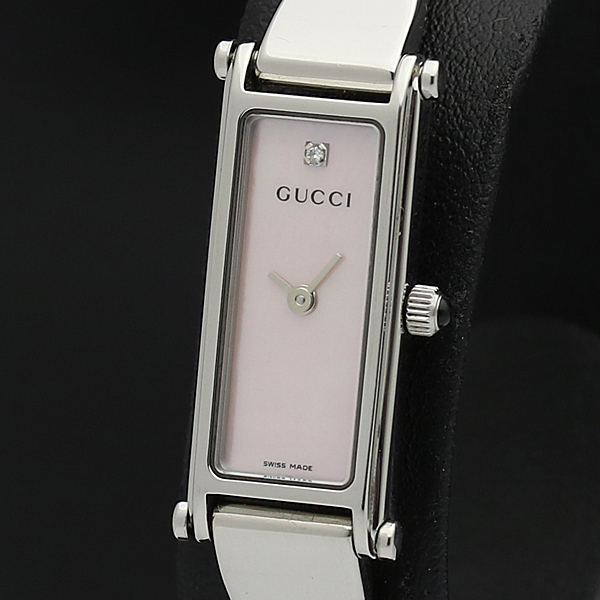 レア！ 1円☆稼働品【GUCCI/グッチ】1500L ピンクシェル 1Pダイヤ