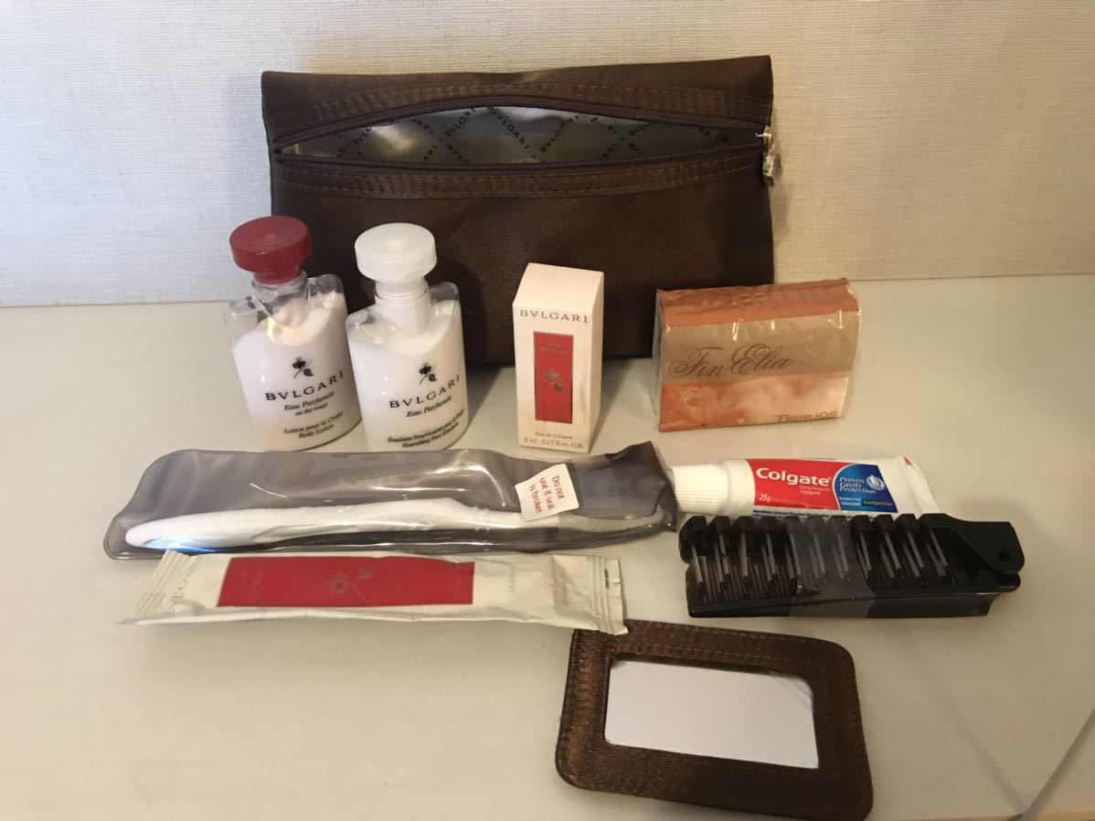 Emiratesエミレーツ航空ブルガリBLGARIアメニティ