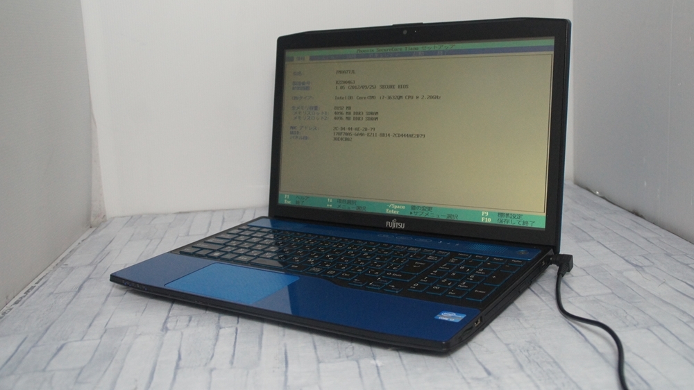 ジャンク】LIFEBOOK FMVA77JL AH77/J Core i7-3632QM 2.2Ghz ※BIOS起動OK