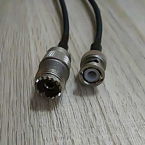 MJ-BNCP 同軸ケーブル 2D-LFV-S 約100cm MメスとBNCオス 中継ケーブル_2