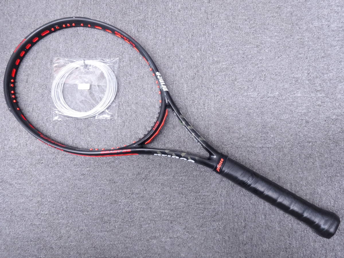 202☆中古品 プリンス BEAST O3 100 (300g) G2 ガット付（プリンス