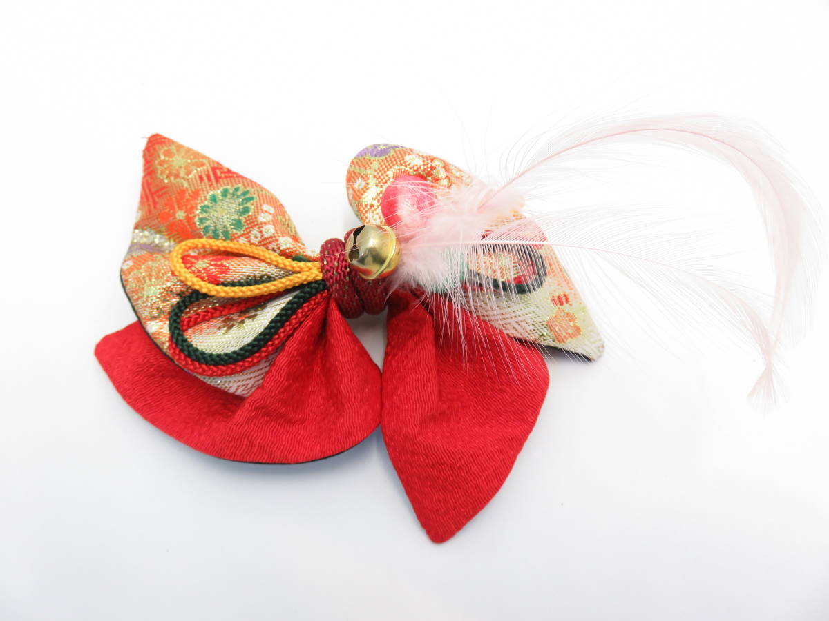 七五三 女の子 子供用 髪飾り 髪留め リボン 和装小物 和風 羽 鈴 ピン バレッタ 髪飾り 売買されたオークション情報 Yahooの商品情報をアーカイブ公開 オークファン Aucfan Com