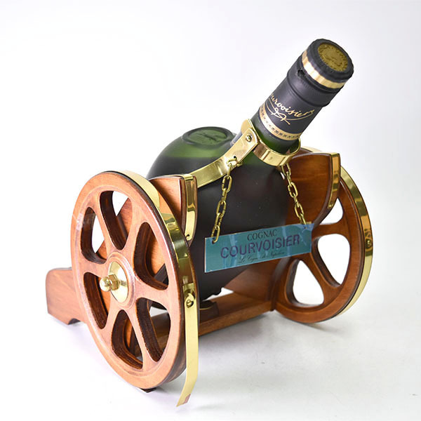 2025，定番 1円～★古酒★クルボアジェ VSOP 緑瓶 ＊箱 砲台付 ※破損有り 700ml 40% コニャック COURVOISIER e06