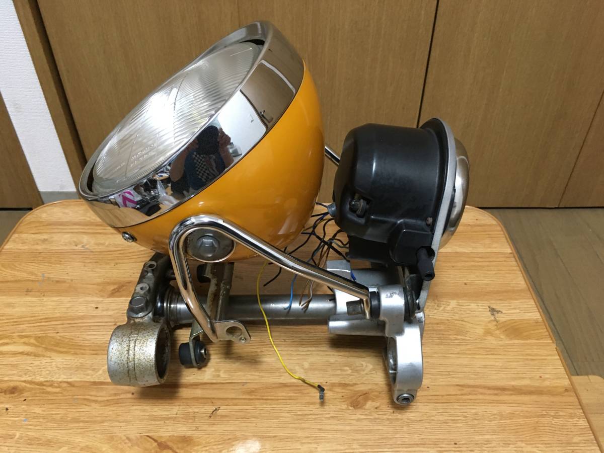 ヘッドライト ヤマハ ルネッサ 4DN オートバイ 純正 YAMAHA 中古 4DN-050*** j20-5 黄M 0 動作確認 SRV250ルネッサ SRV250 SRV250）by