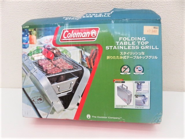  BC-1497 デッドストック 廃盤 Coleman コールマン フォールディング テーブルトップ ステンレス グリル アウトドア BBQ キャンプ(卓上用)｜売買されたオークション情報、yahooの商品情報をアーカ 炭火用