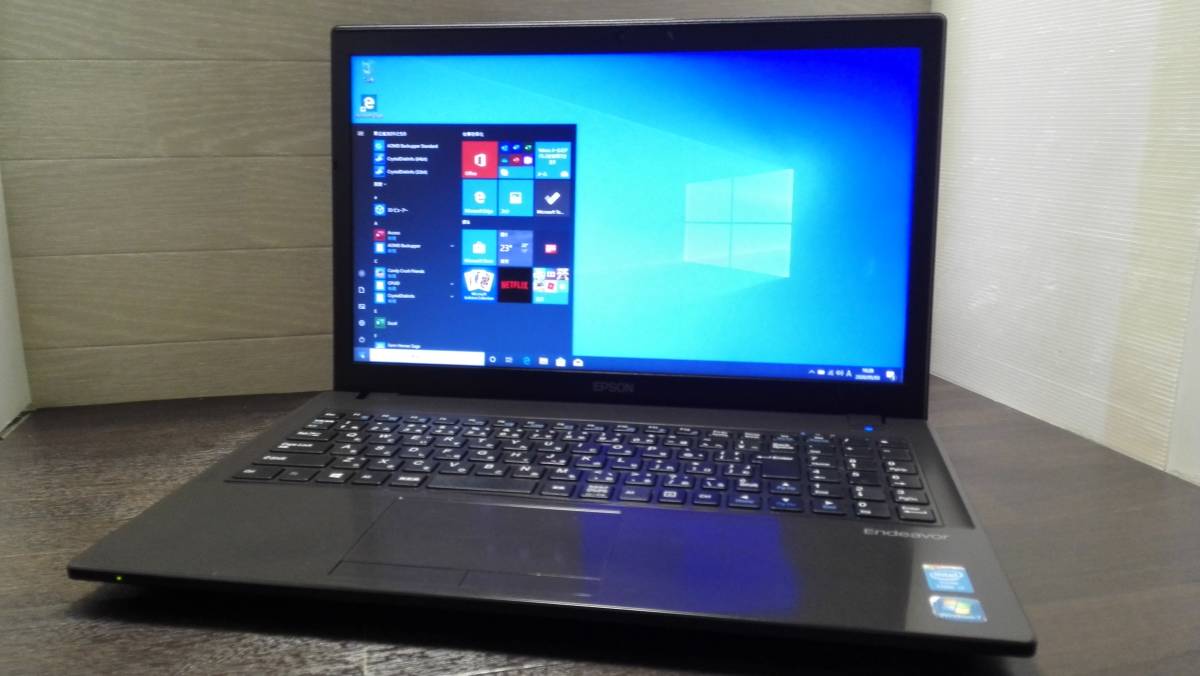 Endeavor NJ5900E◆i7-4700MQ/SSD 256G/8G EPSON Endeavor NJ5900E Core i7-4700MQ 2.4GHz 4コア8スレ 4GB 250GB