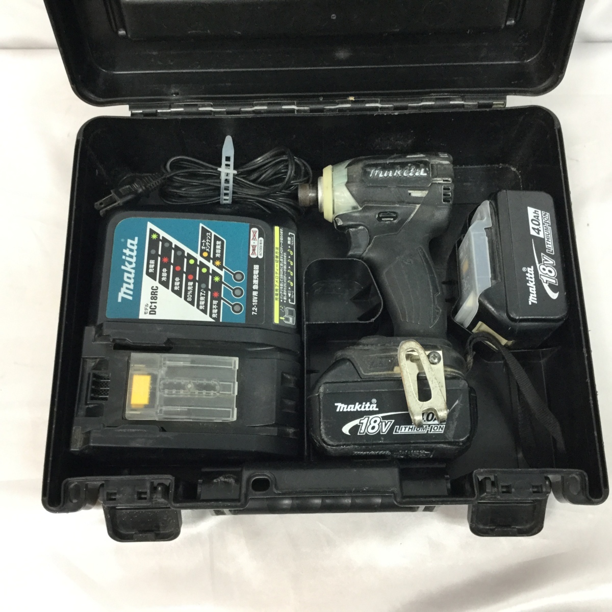 【人気定番，大人気】 makita マキタ 充電式インパクトドライバ TD148DRMXB ブラック 18V 4.0Ah(本体)｜売買されたオークション情報、yahooの商品情報をアーカイブ公開 - オークファン インパクトドライバ