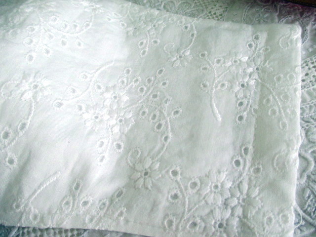 マスクカバー　コットンレースとダブルガーゼ　ＰⅠ_2