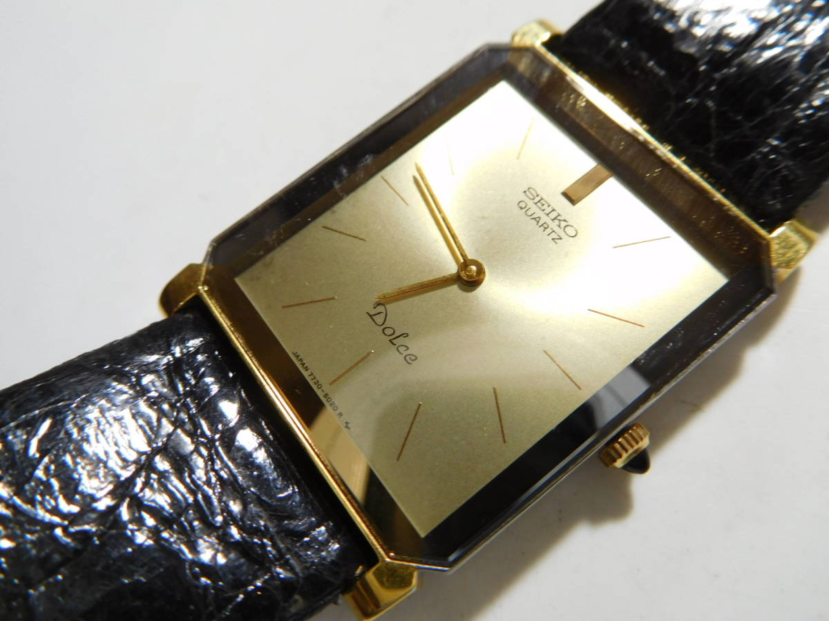 セイコー ドルチェ DOLCE - 1円 SGP30 △SEIKO 6030-5500 QZ ゴールド 