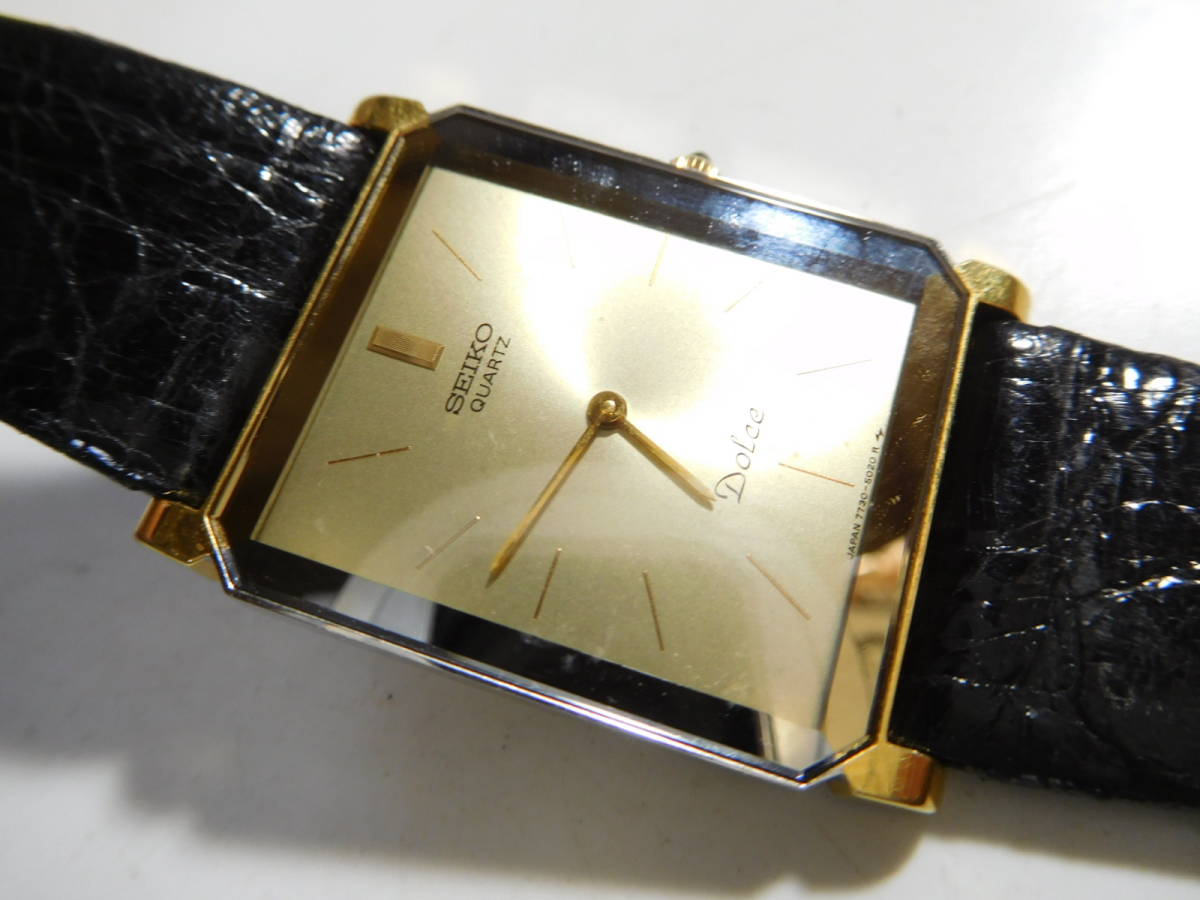 セイコー ドルチェ DOLCE - 1円 SGP30 △SEIKO 6030-5500 QZ ゴールド 
