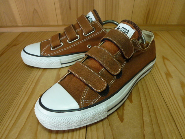 Converse コンバース All Star オールスター ベルクロ アースカラー ライトブラウン 9 5インチ 27 0cm Used 検 チャック テイラー 27 0cm 売買されたオークション情報 Yahooの商品情報をアーカイブ公開 オークファン Aucfan Com