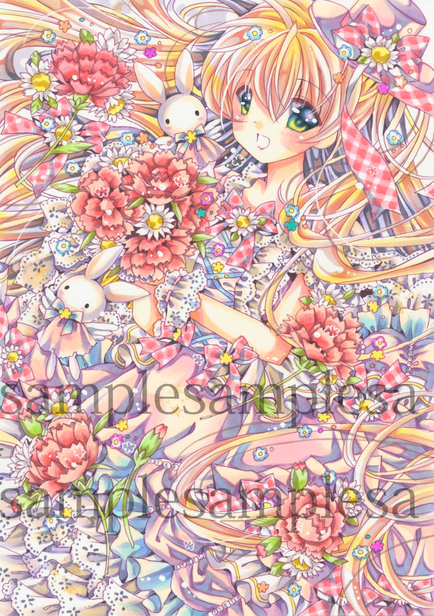 手描きイラスト オリジナル 創作 カーネーション 母の日 ｂ5 手描きイラスト 売買されたオークション情報 Yahooの商品情報をアーカイブ公開 オークファン Aucfan Com