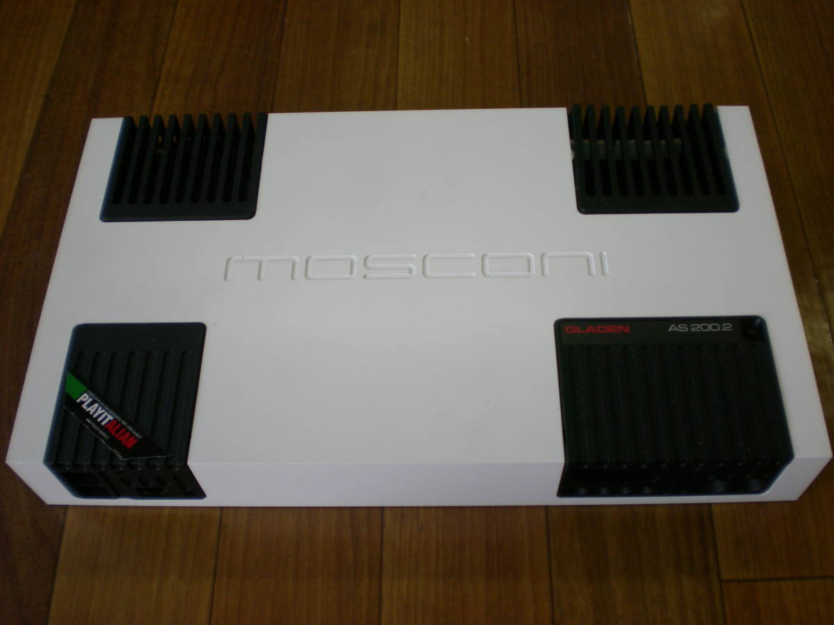 値下げ　実働Mosconi AS 200.2 2ch AB級アンプ 中古 モスコニ mosconi 2chパワーアンプ AS200.2 値下げ 実働Mosconi