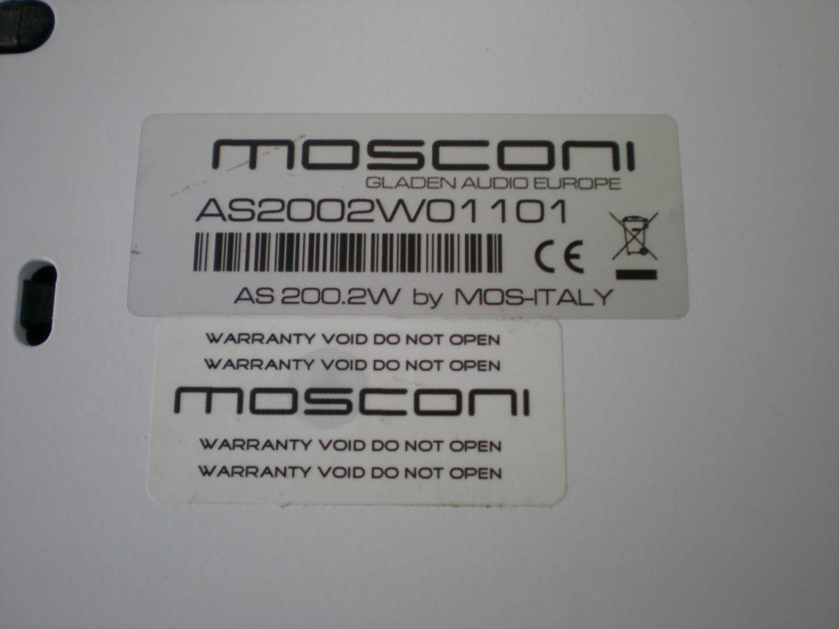 中古 モスコニ mosconi 2chパワーアンプ AS200.2 値下げ 実働Mosconi