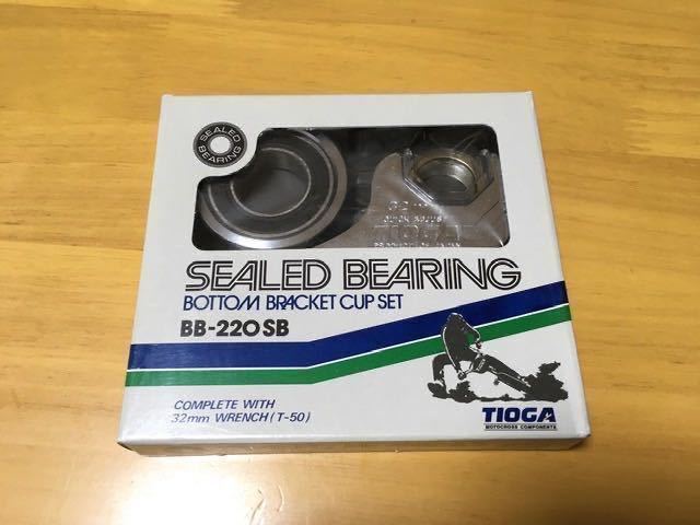 新品NOS TIOGA SEALD BEARING BOTTOM BRACET CUP SET BB-220 SB