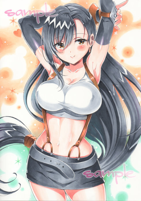 同人手描きイラスト FF7 ティファ・ロックハート A4 女の子 FINAL 同人手描きイラスト FF7 ティファ・ロックハート A4 女の子 FINAL