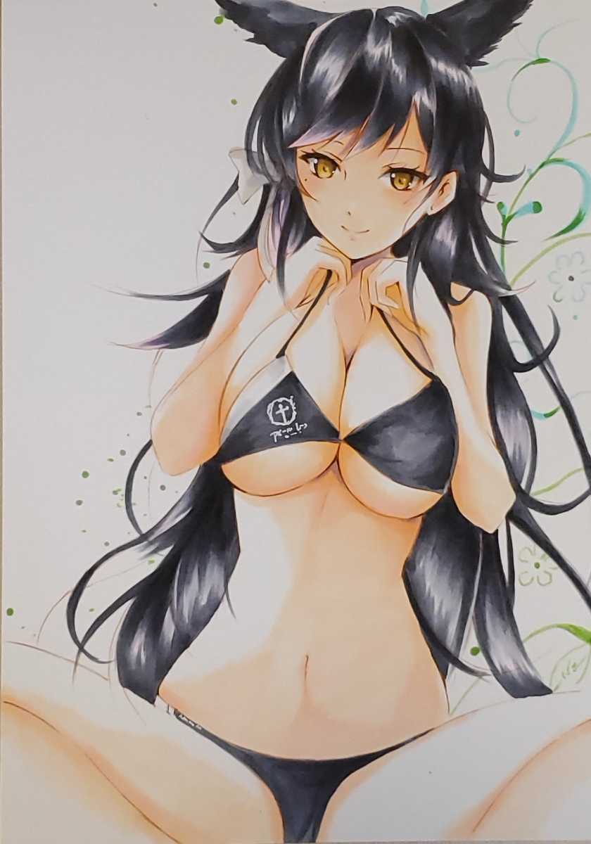 手描きイラスト アズールレーン 愛宕 手描きイラスト 売買されたオークション情報 Yahooの商品情報をアーカイブ公開 オークファン Aucfan Com