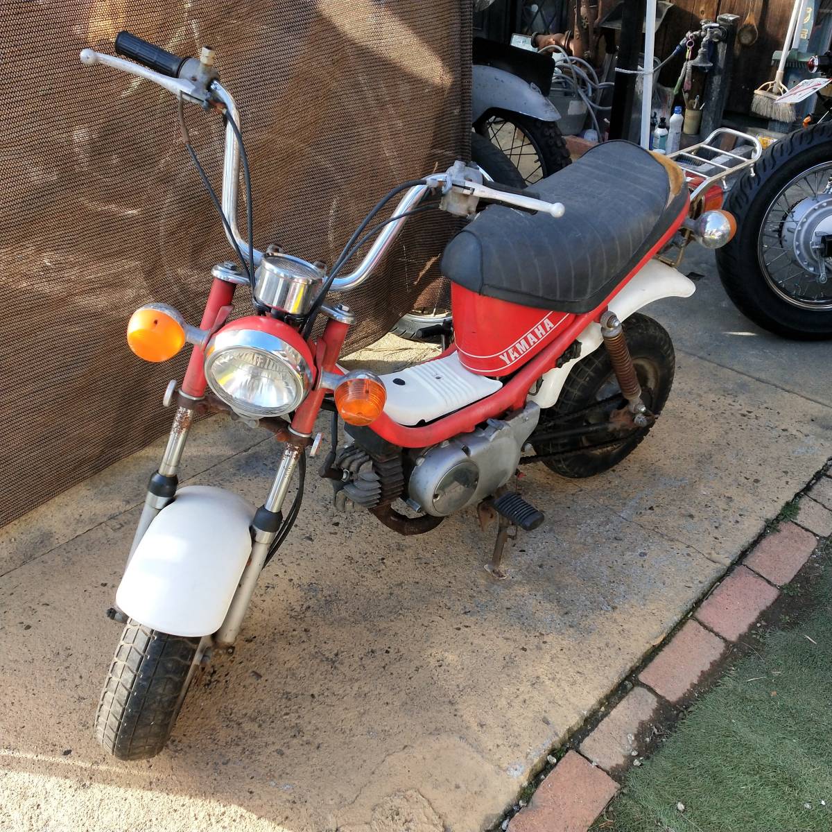 にこ ジャンク 部品取り レストアベース ヤマハ チャッピー50 働車体 ベース