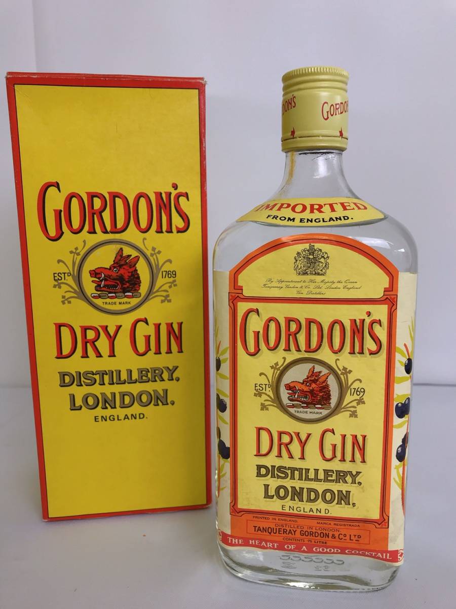 DRY GIN ゴードン 古酒 未開栓 ジン GORDONS Dry Gin London ドライ